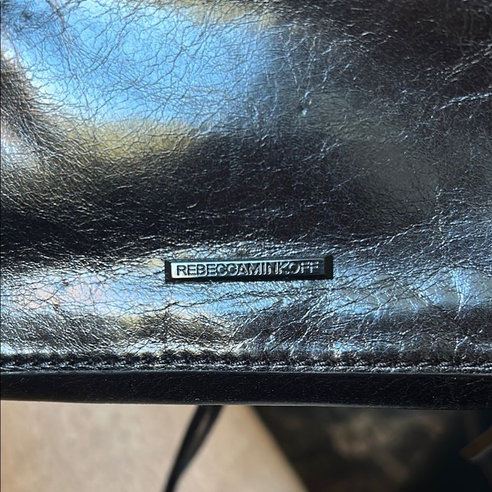 Rebecca Minkoff mini MAC Black Leather Women's Bag - Picture 2 of 3